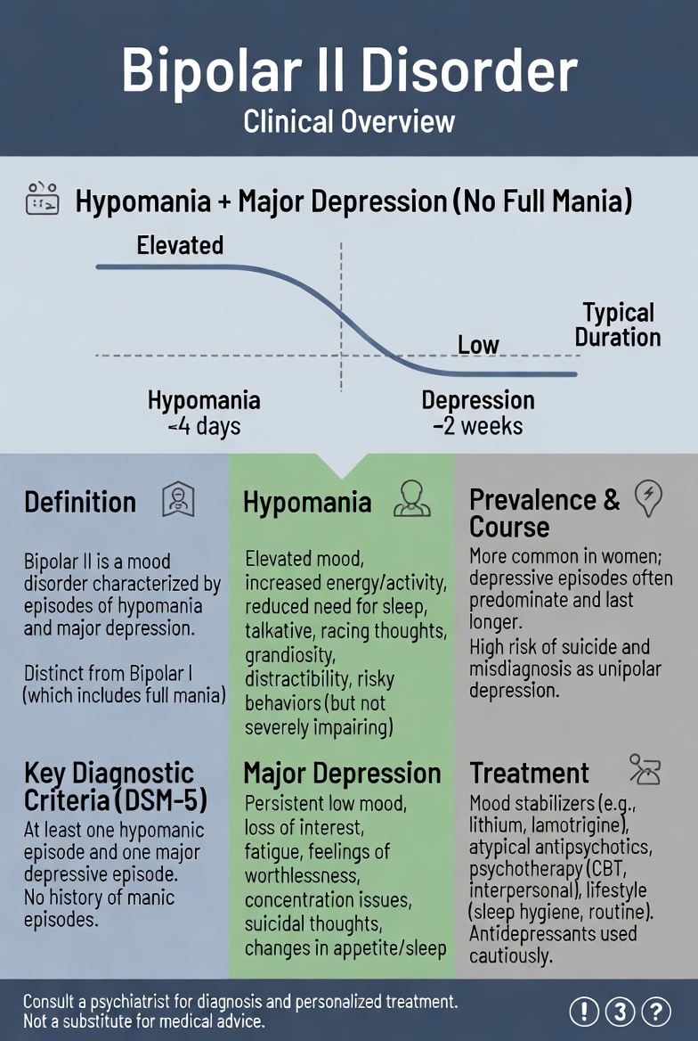 Clinical overview for Bipolar II Disorder